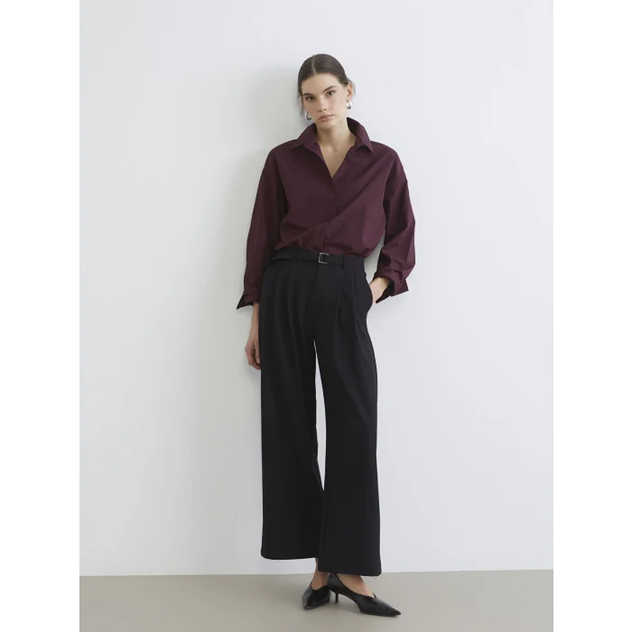 LCW Vision Mürdüm Poplin Kadın Gömlek