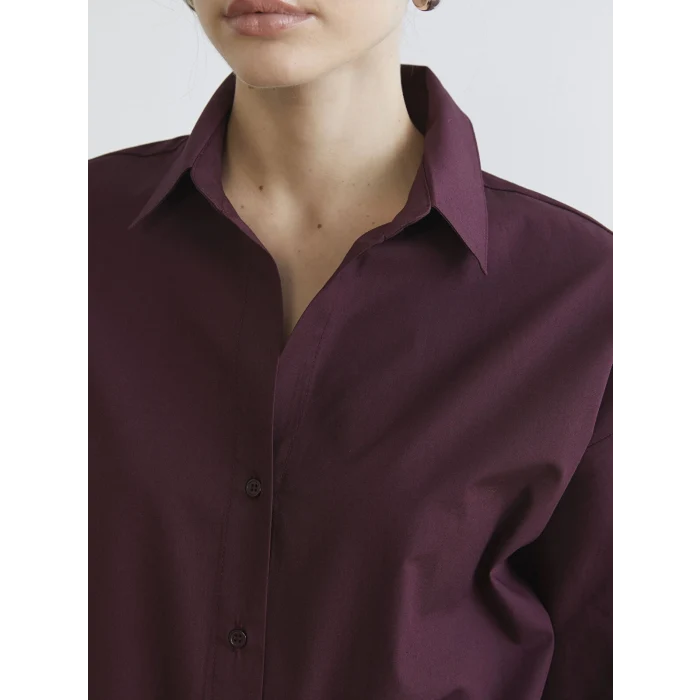 LCW Vision Mürdüm Poplin Kadın Gömlek