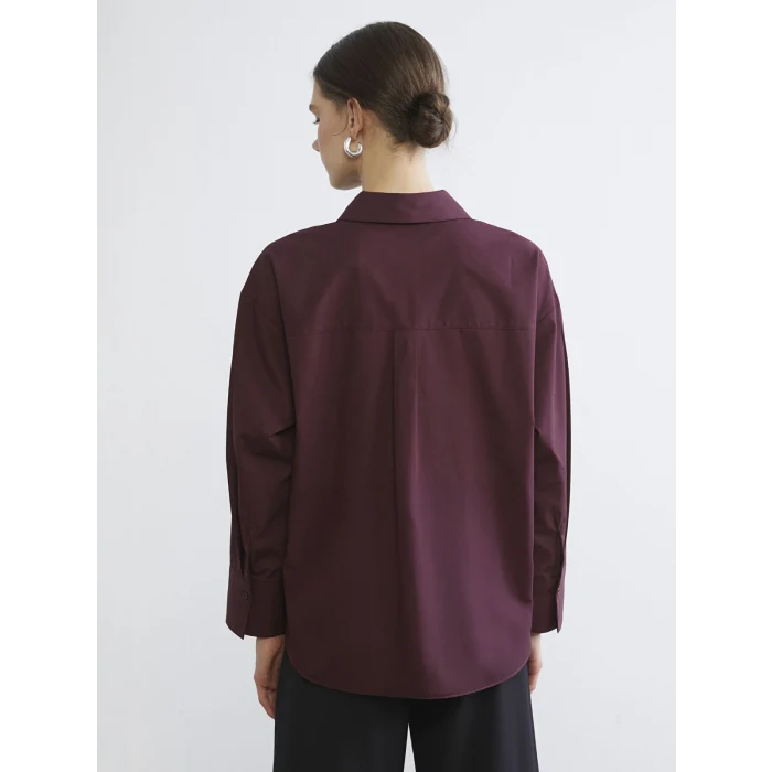 LCW Vision Mürdüm Poplin Kadın Gömlek