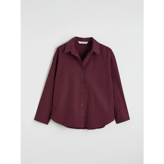 LCW Vision Mürdüm Poplin Kadın Gömlek