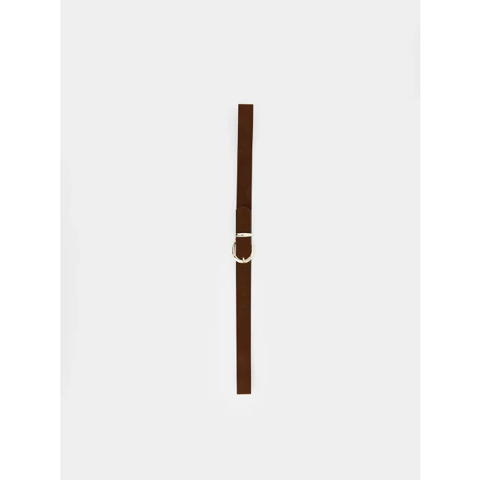 LCW ACCESSORIES Kahverengi Süet Görüünmlü Kadın Kemer