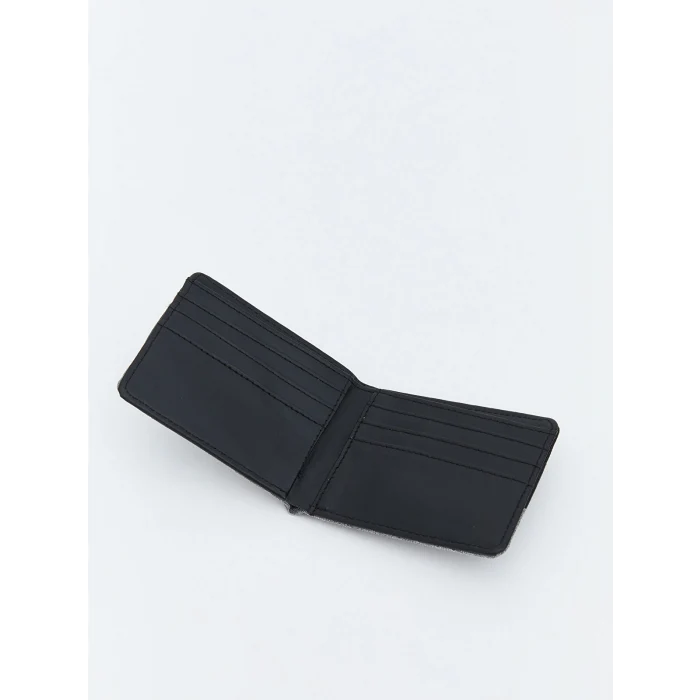 LCW ACCESSORIES Siyah Deri Görünümlü Erkek Cüzdan