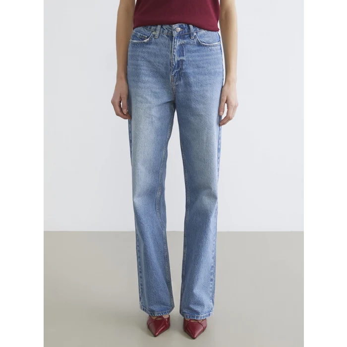 LCW Jeans İndigo Straight Fit Kadın Jean Pantolon