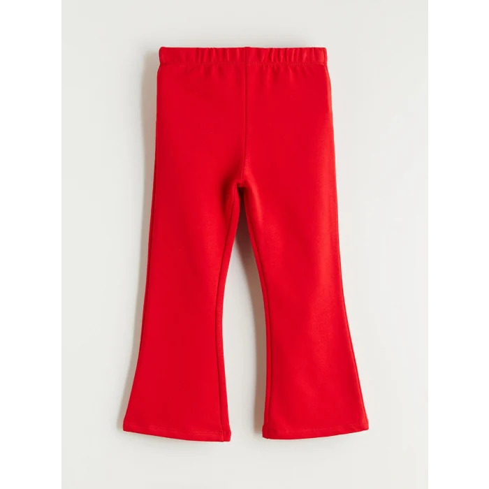 LCW Kids Siyah Beli Lastikli İspanyol Paça Kız Çocuk Tayt 2li