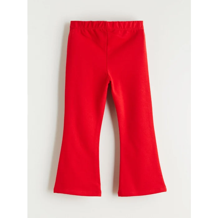 LCW Kids Siyah Beli Lastikli İspanyol Paça Kız Çocuk Tayt 2li