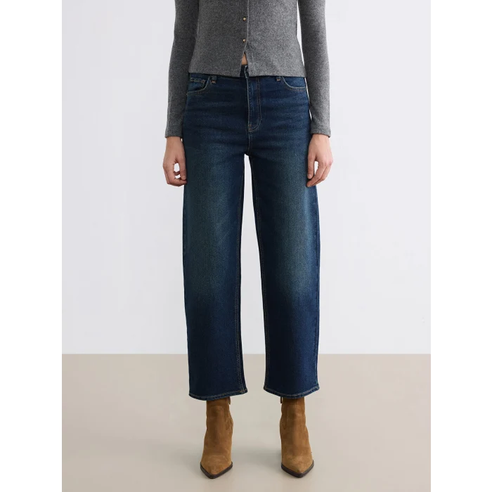 LCW Jeans İndigo Boyfriend Kadın Jean Pantolon