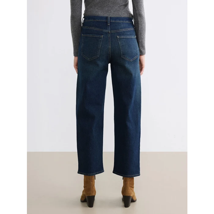 LCW Jeans İndigo Boyfriend Kadın Jean Pantolon