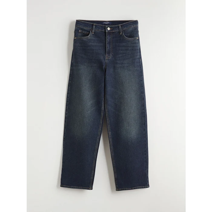 LCW Jeans İndigo Boyfriend Kadın Jean Pantolon