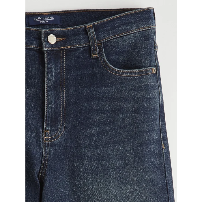 LCW Jeans İndigo Boyfriend Kadın Jean Pantolon
