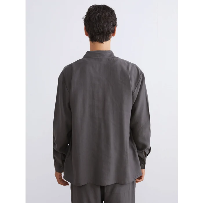 XSIDE Antrasit Regular Fit Uzun Kollu Erkek Gömlek