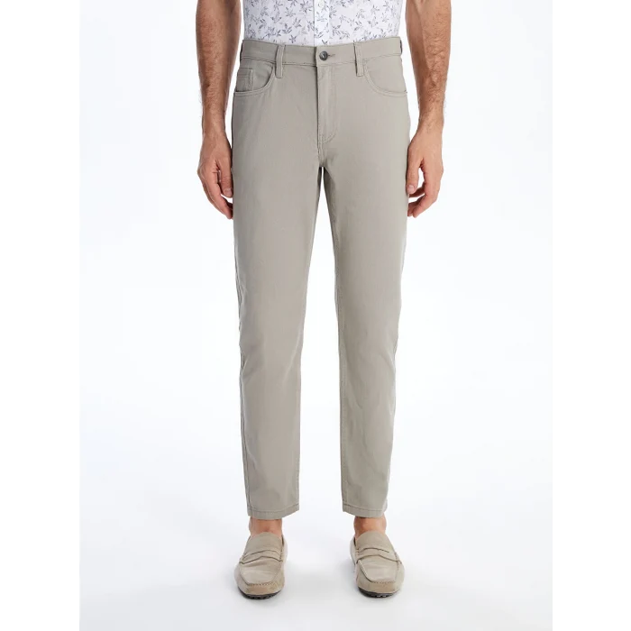 LCWAIKIKI Classic Bej Dar Kalıp Erkek Chino Pantolon