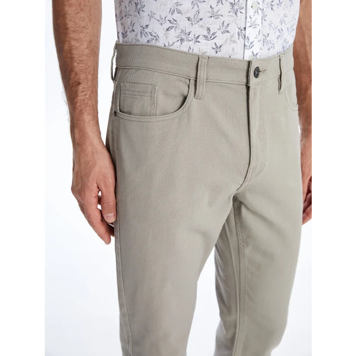 LCWAIKIKI Classic Bej Dar Kalıp Erkek Chino Pantolon