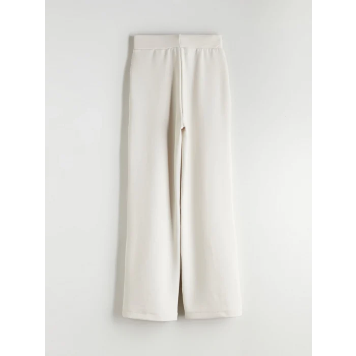 LCW Vision Gri Beli Lastikli Geniş Paça Kadın Eşofman Altı