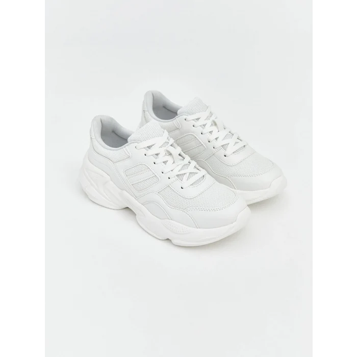 LCW STEPS Beyaz Bağcıklı Kadın Spor Ayakkabı