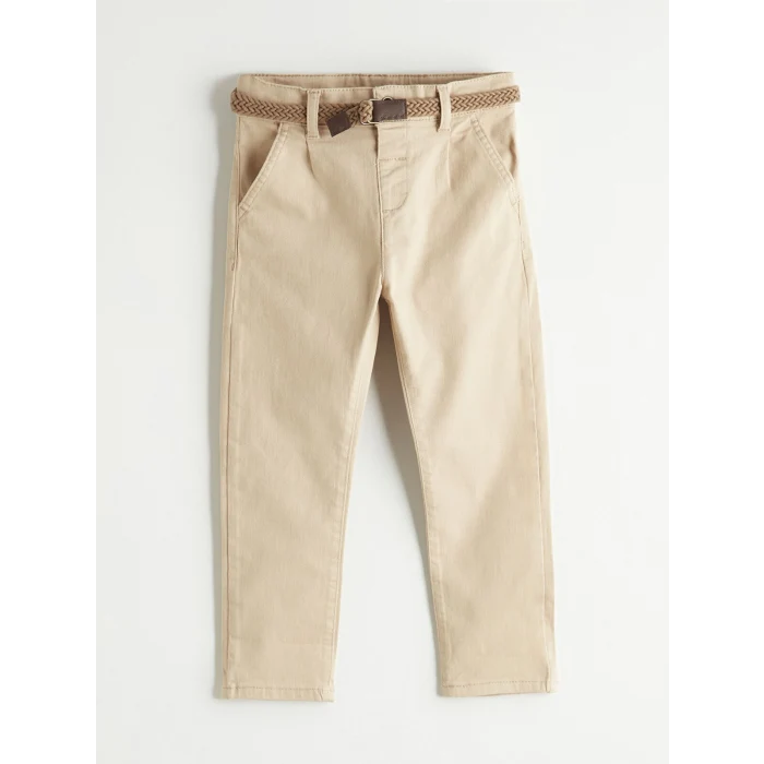 LCW Kids Bej Erkek Çocuk Gabardin Pantolon