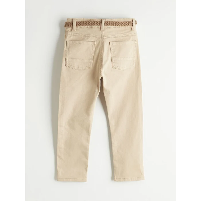 LCW Kids Bej Erkek Çocuk Gabardin Pantolon