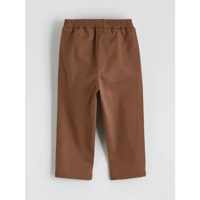 LCW baby Ekru Hakim Yaka Keten Karışımlı Erkek Bebek Gömlek ve Pantolon