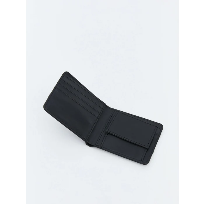 LCW ACCESSORIES Gri Deri Görünümlü Erkek Cüzdan