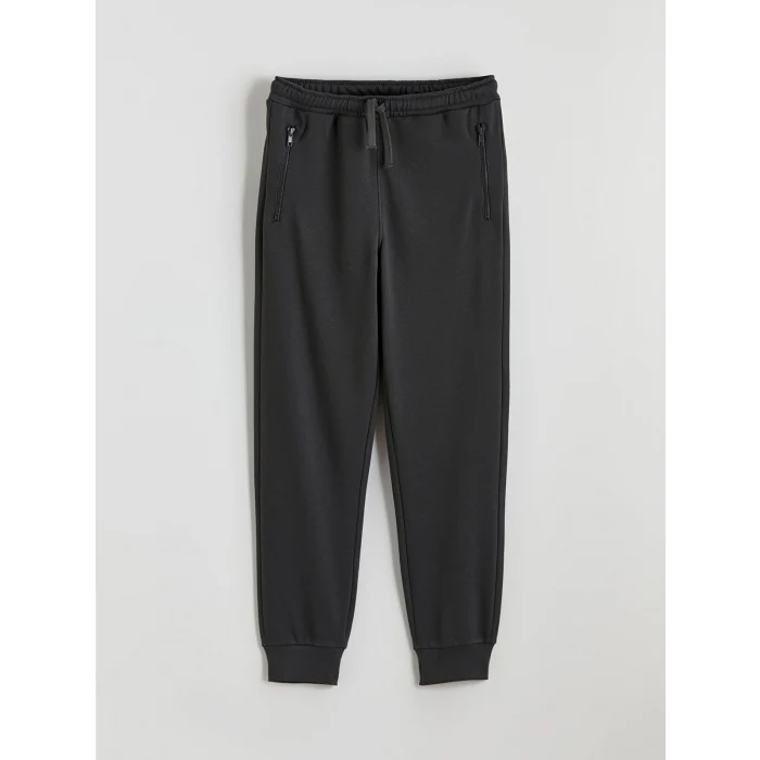 LCW Kids Antrasit Beli Lastikli Erkek Çocuk Jogger Eşofman Altı