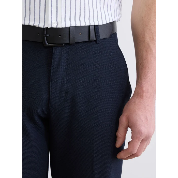 LCW ACCESSORIES Siyah Çift Yönlü Deri Görünümlü Erkek Kemer