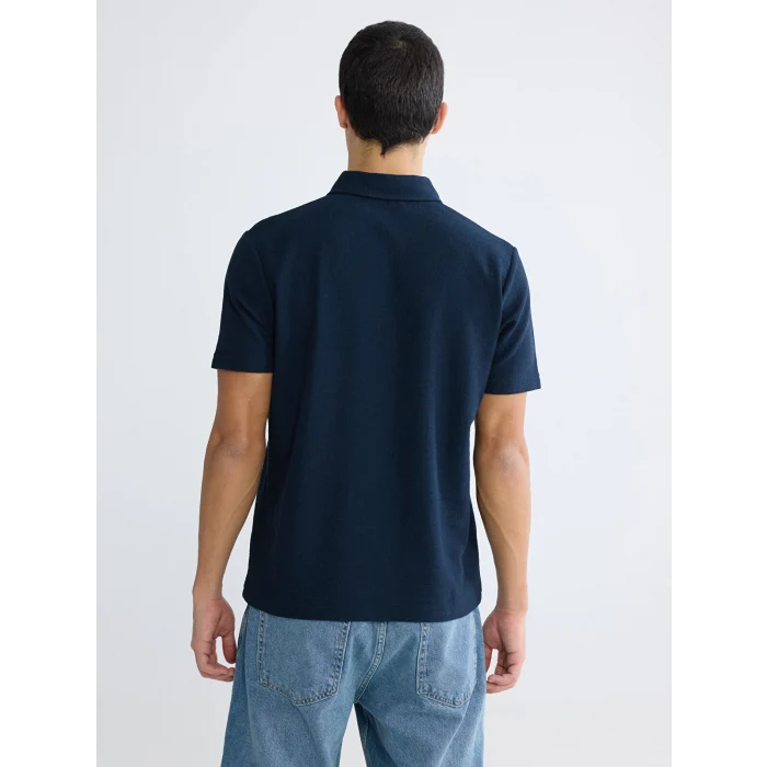 XSIDE Lacivert Polo Yaka Erkek Tişört