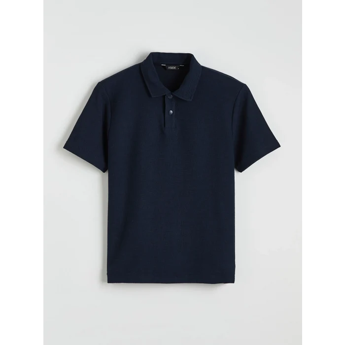 XSIDE Lacivert Polo Yaka Erkek Tişört