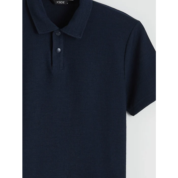 XSIDE Lacivert Polo Yaka Erkek Tişört