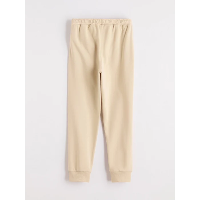LCW Kids Bej Beli Lastikli Erkek Çocuk Jogger Eşofman Altı