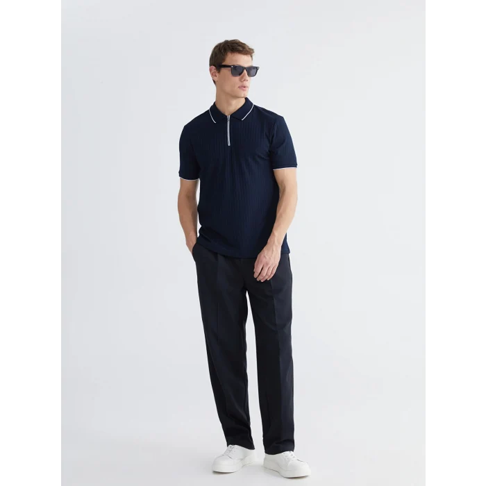 LCW Vision Lacivert Polo Yaka Erkek Tişört