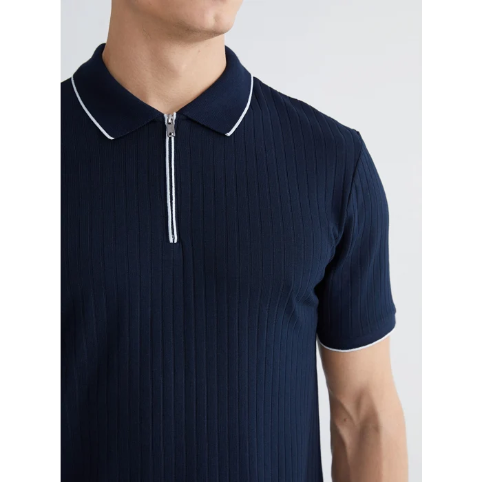 LCW Vision Lacivert Polo Yaka Erkek Tişört