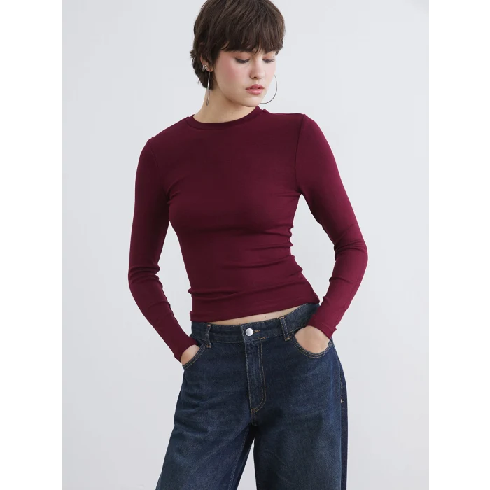 XSIDE Mürdüm Bisiklet Yaka Fitilli Kadın Body