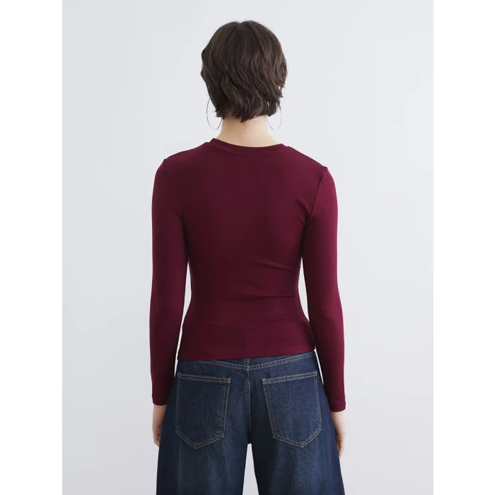 XSIDE Mürdüm Bisiklet Yaka Fitilli Kadın Body