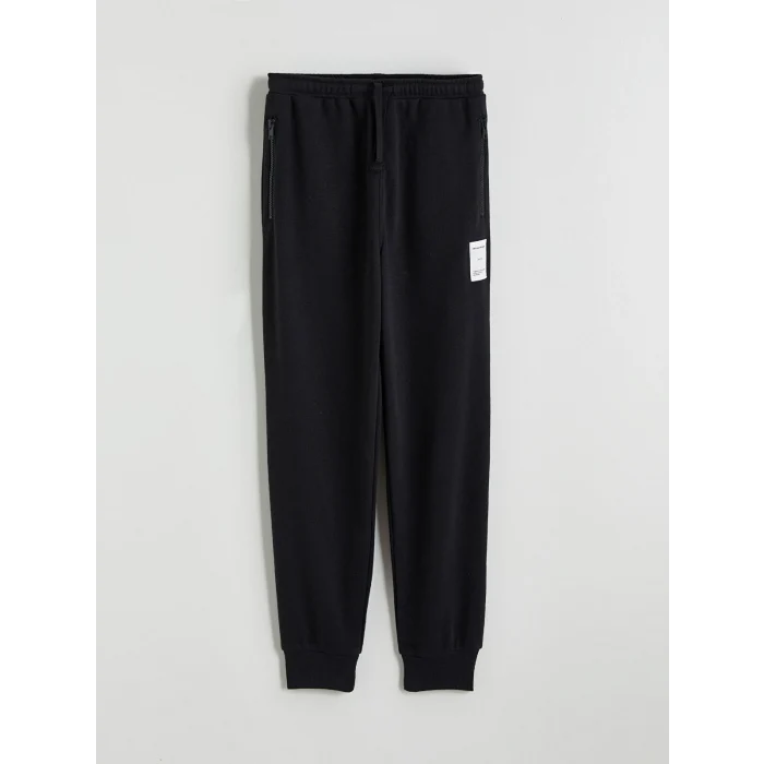 LCW Kids Siyah Beli Lastikli Erkek Çocuk Jogger Eşofman Altı