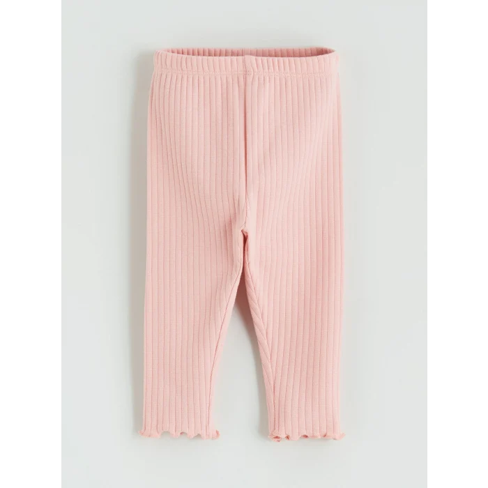 LCW baby Ekru Çiçekli Kız Bebek Bluz ve Tayt