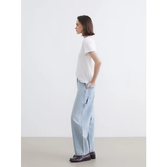 XSIDE Mavi Balloon Fit Kadın Jean Pantolon