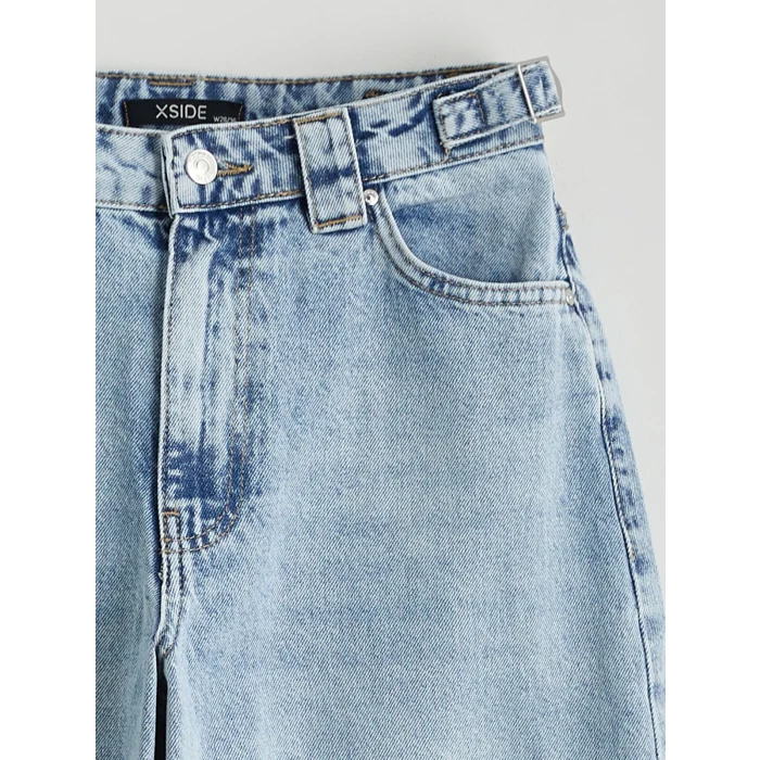 XSIDE Mavi Balloon Fit Kadın Jean Pantolon