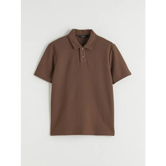 XSIDE Kahverengi Polo Yaka Erkek Tişört