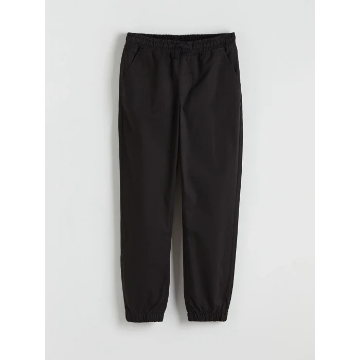 LCW Kids Siyah Beli Lastikli Erkek Çocuk Jogger Pantolon