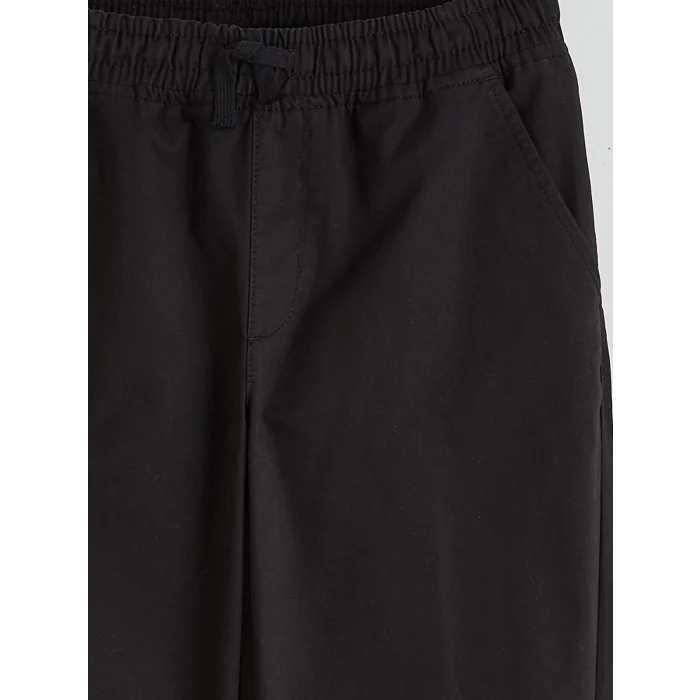 LCW Kids Siyah Beli Lastikli Erkek Çocuk Jogger Pantolon