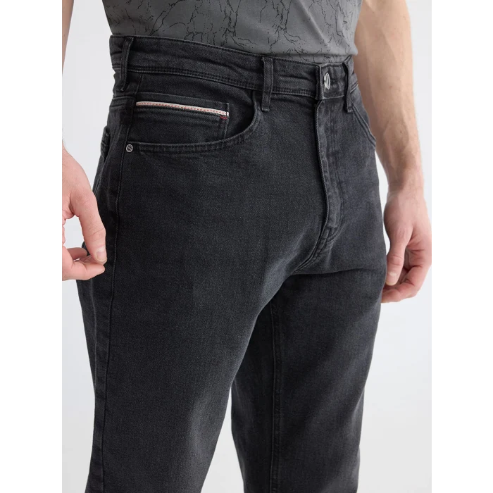 LCW Jeans Siyah 710 Loose Fit Erkek Jean Pantolon