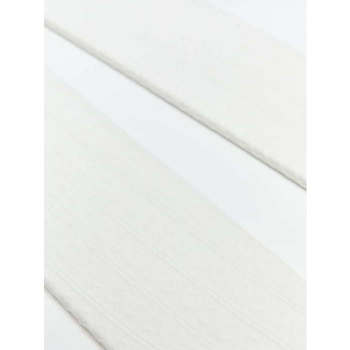 LCW Kids Ekru Desenli Kız Çocuk Külotlu Çorap 2li