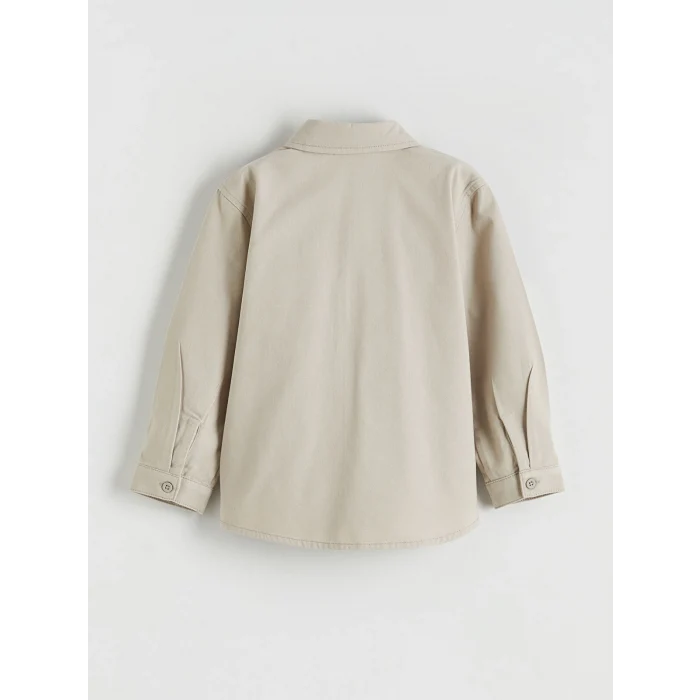 LCW Kids Gri Erkek Çocuk Tişörtlü Gabardin Gömlek ve Pantolon