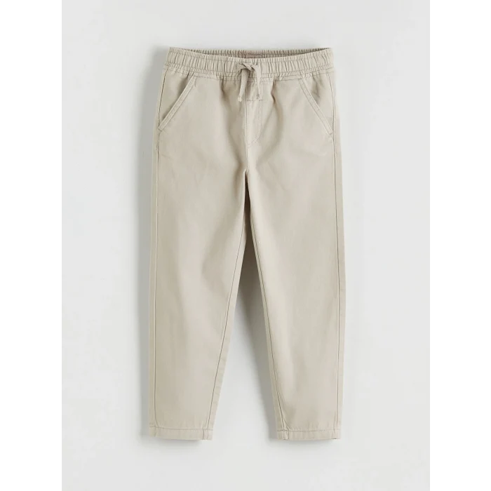 LCW Kids Gri Erkek Çocuk Tişörtlü Gabardin Gömlek ve Pantolon