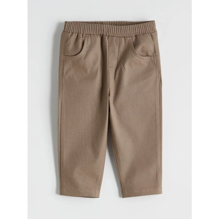 LCW baby Kahverengi Hakim Yaka Erkek Bebek Gömlek ve Pantolon