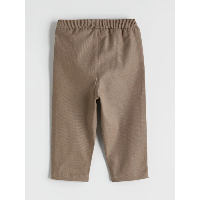 LCW baby Kahverengi Hakim Yaka Erkek Bebek Gömlek ve Pantolon