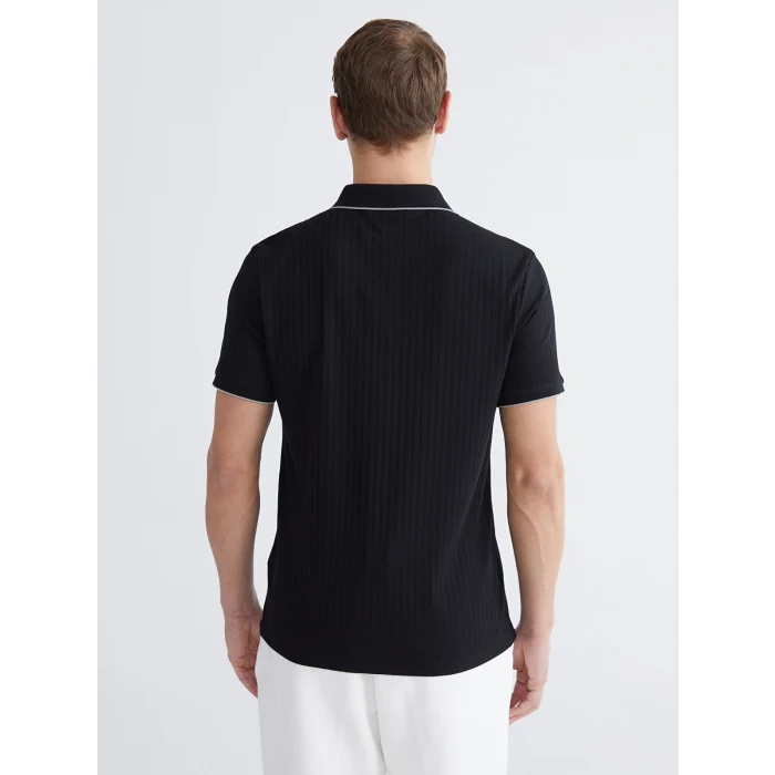 LCW Vision Siyah Polo Yaka Erkek Tişört