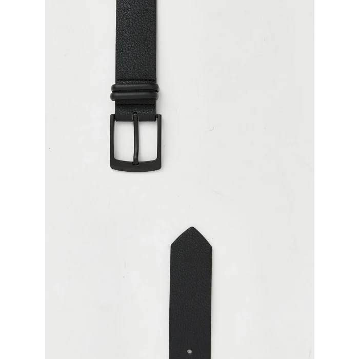 LCW ACCESSORIES Siyah Deri Görünümlü Erkek Çocuk Kemer