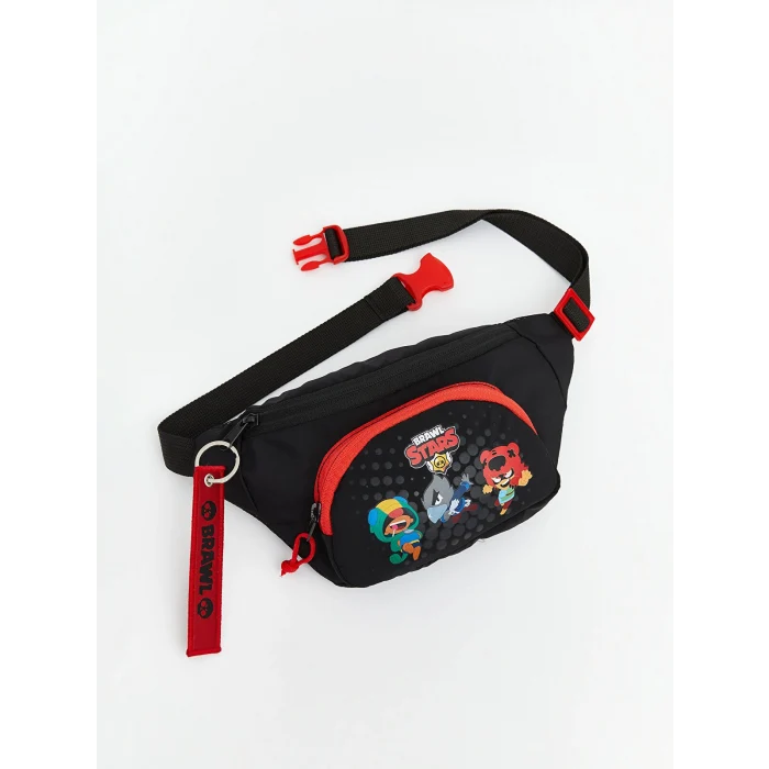 LCW ACCESSORIES Siyah Brawl Stars Baskılı Erkek Çocuk Bel Çantası