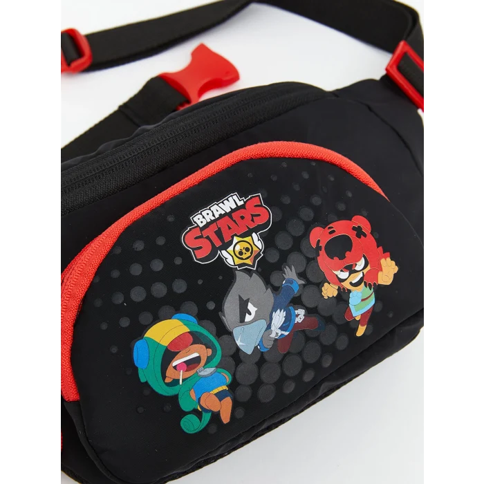 LCW ACCESSORIES Siyah Brawl Stars Baskılı Erkek Çocuk Bel Çantası