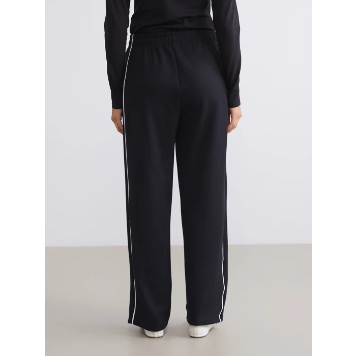 KOOR SPORT Siyah Beli Lastikli Modal Karışımlı Kadın Spor Eşofman Altı